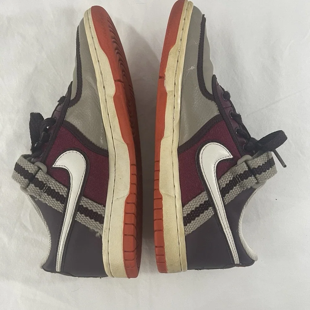Nike‎ Shoes Size 5.5Y 2007 Vandal Low W/Strap Leather Women's 7.5 Brown Burgundy
